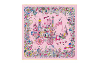 HERMES Silk Scarves Women's Pink