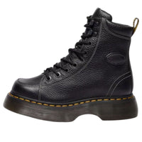 (WMNS) Dr. Martens BUZZ 8-EYE Milled Nappa Boots 'Black' 42032001