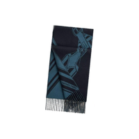 HERMES - Knit Scarves Men's Blue