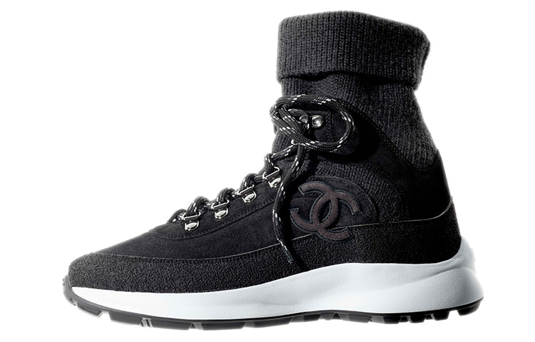 CHANEL Casual Shoes Women's High-Top Black