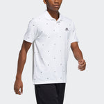 adidas Fi Polo Aop Logo Printing Training Sports Short Sleeve Polo Shirt White GP0998