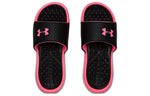 (WMNS) Under Armour Playmaker Fixed Strap Slide 'Black Pink' 3000063-001