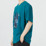 adidas originals Y2K Tee 4 Element Large Logo Printing Athleisure Casual Sports Short Sleeve Couple Style Green HM8028