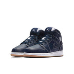 (GS) Air Jordan 1 Retro Mid 'Obsidian' 554725-402