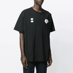 Off-White C/O Virgil Abloh Men'S Black Hand Card Over Tee OMAA038E191850111088