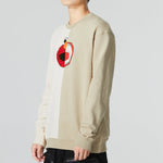 Men's adidas U JF SS Sweat Sports Colorblock Casual Round Neck Creamy White HM9944