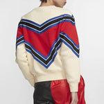 (WMNS) Nike Splicing Fleece Lined Knit Round Neck Pullover 'Beige Red' BV2921-115
