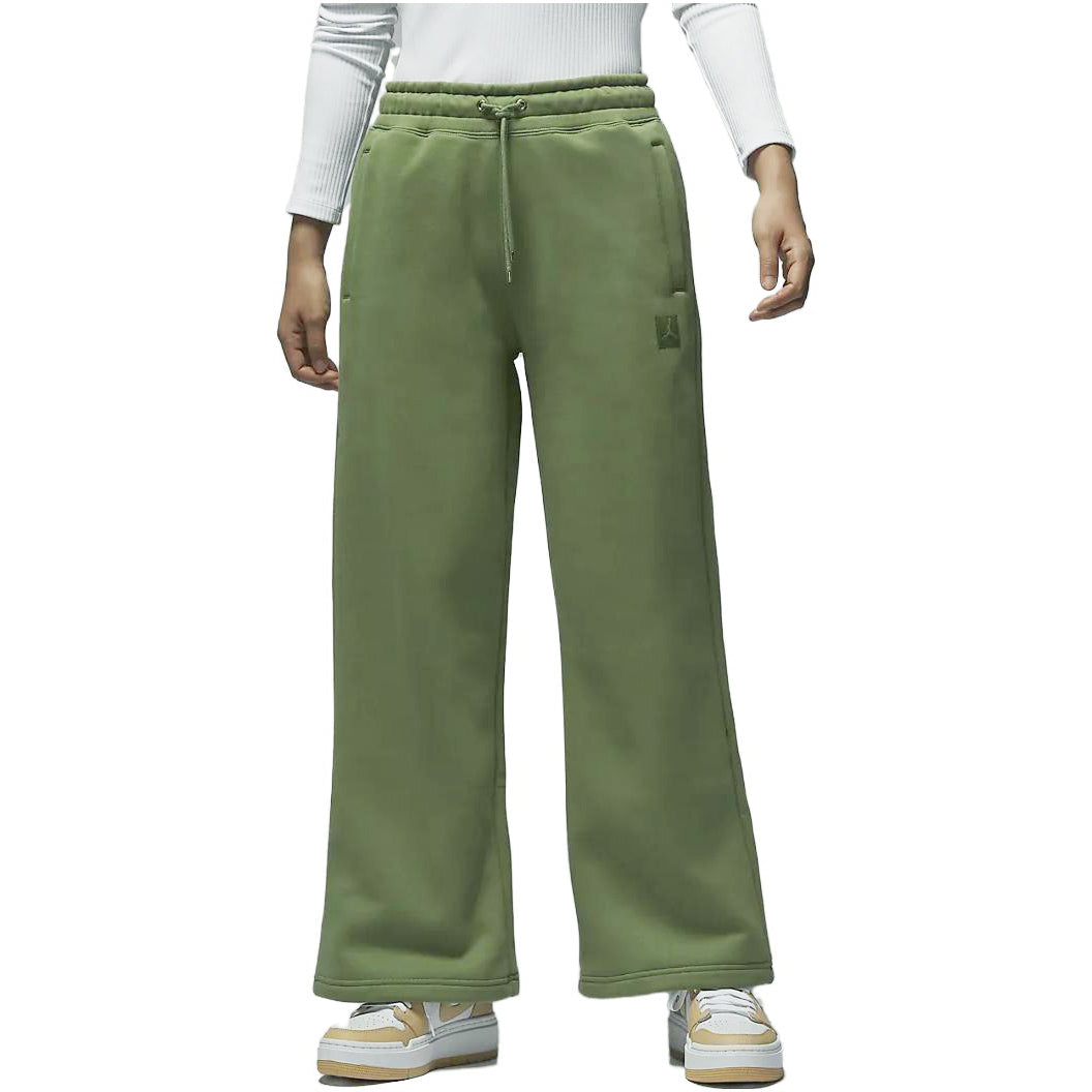 (WMNS) Air Jordan Flight Sweatpants Asia Sizing 'Olive Green' FD7225-340