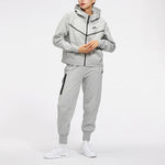 (WMNS) Nike Sportswear Tech Fleece Zipper Slim Fit Bundle Feet Sports Pants/Trousers/Joggers Dark Grey CW4293-063