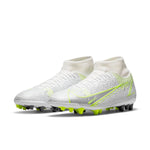 Nike 14 Mercurial Superfly 8 AG Artificial Grass 'White Green' CV0842-107