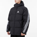 adidas 3st Puffy Dwn J Casual Sports Stay Warm hooded down Jacket Black H20754
