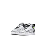 (TD) Air Jordan 1 Mid Alt SE 'White Black Graffiti' DH9682-100