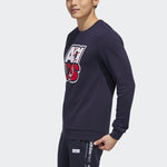 adidas neo M Fav Sw Printing Athleisure Casual Sports Round Neck Pullover Blue GP5887