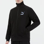 PUMA Iconic T7 Retro logo Sports Stand Collar Jacket Black 531377-95