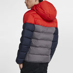 Nike MENS Multicolor Casual Hooded Down Jacket Red/Blue CU0226-634