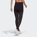 (WMNS) adidas Mesh Hw L Tight Gym Sports Training High Waist Leggings Black GI8582