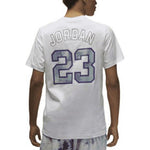 Air Jordan Sport DNA Solid Color Logo Alphabet Numeric Printing Short Sleeve White DO8899-100
