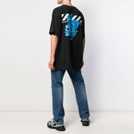 Off-White Mens Skeleton Print Short Sleeve Oversized OMAA038S191850171088