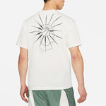 Nike Basketball Sports Round Neck Short Sleeve Creamy White DD0827-901