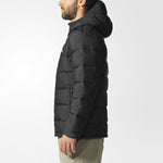 adidas Helionic Ho Jkt Stay Warm Sports hooded down Jacket Black BQ2001