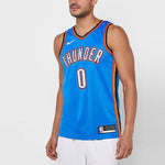Nike MENS NBA Oklahoma City Thunder Russell Westbrook 0 Swingman Tank Blue AV4955-403