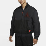 Men's Nike Kyrie Basketball Sports Mesh Patchwork Print Pattern Woven Baseball Padded Jacket CK6671-010
