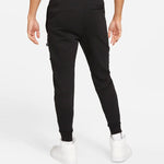 Air Jordan Zion Performance Alphabet Embroidered Solid Color Bundle Feet Sports Pants Black DJ5874-010