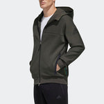 adidas O1 HTT Music Logo Casual Sports Hooded Jacket Brown FM9387