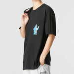Men's adidas U JF SS Tee 2 Cartoon Pattern Athleisure Casual Sports Round Neck Short Sleeve Black T-Shirt HM9938