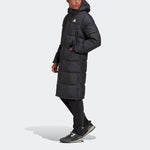 adidas 3-Stripes Long Down Parka 'Black' GK0664