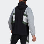 adidas UB JKT CB Fleece Lined Stay Warm Sports Woven Hooded Jacket Silver Gray GU1739
