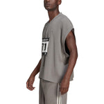 adidas originals Blue Version Detachable Solid Color Athleisure Casual Sports V neck Vest Gray HC3826