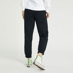(WMNS) Converse Solid Color Lacing Bundle Feet Sports Pants/Trousers/Joggers Dark Black 10022965-A03