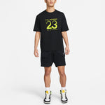 Men's Air Jordan SS22 23 Engineered Printing Short Sleeve Black T-Shirt DH8914-010