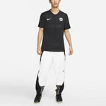 Nike x ACRONYM Crossover Fan Edition Printing Logo V neck Short Sleeve Asia Edition Black DC8809-010