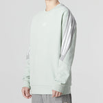 Men's adidas Fi 3S Crew Classic Colorblock Athleisure Casual Sports Round Neck Green HK4564