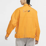 (WMNS) Nike Sportswear Swoosh Back Logo Printing Woven Jacket Yellow DM6204-738
