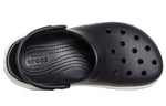 Crocsband Full Force Thick Sole Sandals Black White Unisex 206122-066