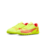 (GS) Nike Jr Mercurial Vapor 14 Club TF Turf K Soccer Shoes Yellow CV0945-760