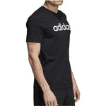 Men's adidas Alphabet Logo Printing Round Neck Casual Short Sleeve Black T-Shirt EI4599
