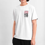 Vans Alphabet Printing Short Sleeve Couple Style White VN0A4MM5WHT