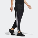 (WMNS) adidas Solid Color Side Stripe Printing Elastic Waistband Sports Pants/Trousers/Joggers Autumn Black HE9993