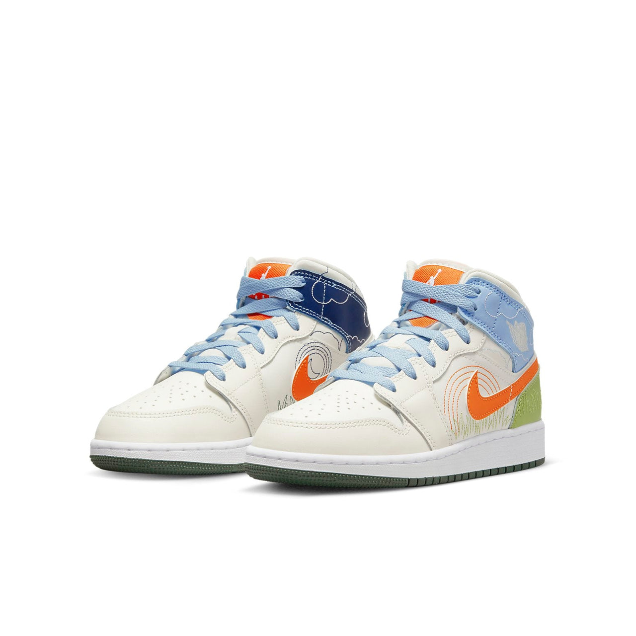 (GS) Air Jordan 1 Mid SE 'Stitch' DX2462-100