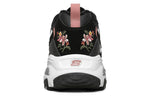 (WMNS) Skechers D'lites 1.0 'Black Floral' 66666325-BLK