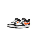 (PS) Nike Court Borough Low 2 'White Black Orange' BQ5451-115