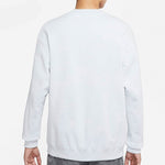 Men's Nike French Terry Swoosh 4 Embroidered Round Neck Sports Pullover Autumn White Gold Color DB9408-043