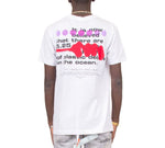 Off-White Alphabet Slogan Printing Short Sleeve White OMAA027S201850060188