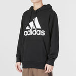 adidas French Terry Big Logo Hoodie 'Black White' IC9363