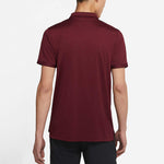 Nike Running Training Sports Quick Dry Breathable Short Sleeve Polo Shirt Red Wine red CW6851-638