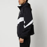 Men's Nike Half Zipper Big Swoosh Jacket Us Edition Black AJ1404-010
